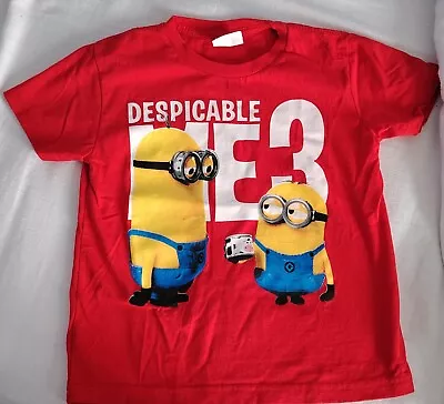 Buy Kids Minions Despicable Me  T-Shirt Age 5-6 Boys Girls  • 3.50£