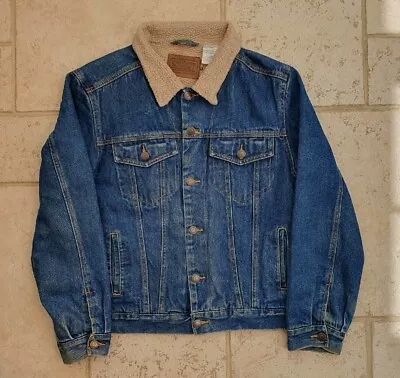 Buy C.E. Schmidt Workwear Men's Trucker Sherpa Lined Blue Denim Jacket | Medium • 13.50£