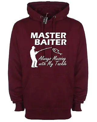 Buy Master Baiter Funny Hoodies Fishing Lovers Sweatshirts Birthday Gift Xmas Top • 20.49£