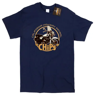 Buy CHiPS Inspired Retro T-shirt - USA Vintage 80s TV Show Bike Police Cops Motor • 12.99£