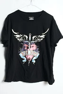 Buy Bon Jovi Band Merch Tshirt - Black - Size XL Extra Large (45i) • 17.99£