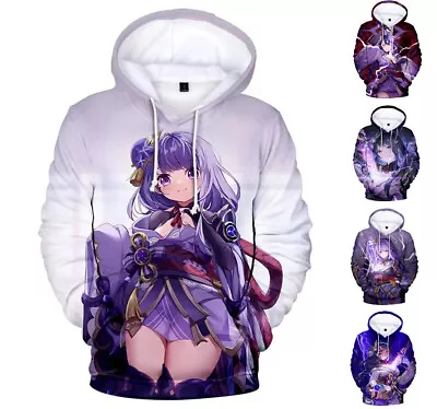 Buy Anime Genshin Impact Hoodie Sweatshirt Mens Graphic Print Top Streetwear Xs-6xl • 37.06£