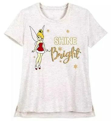 Buy New ShopDisney Store USA TINKER BELL Christmas Holiday T-shirt Tee Top Ladies XS • 15.99£