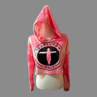 Buy My Chemical Romance Scarecrow Unit Pink Crop Hoodie Med Danger Days • 25.65£