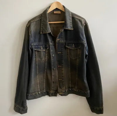 Buy Urban Spirit Mens Jacket Vintage Edition Cotton Denim Jeans Jacket Size L Large • 18.99£
