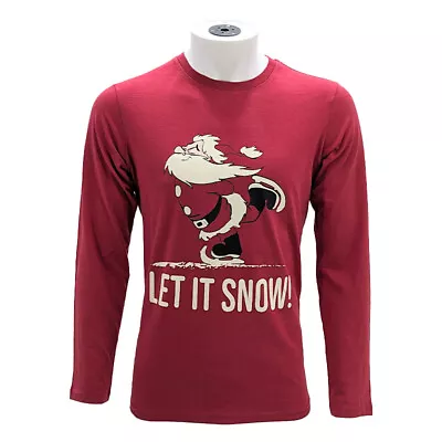 Buy CHRISTMAS Mens Printed T Shirts Crew Neck Cotton Top Long Sleeve T Shirts XS-2XL • 8.99£