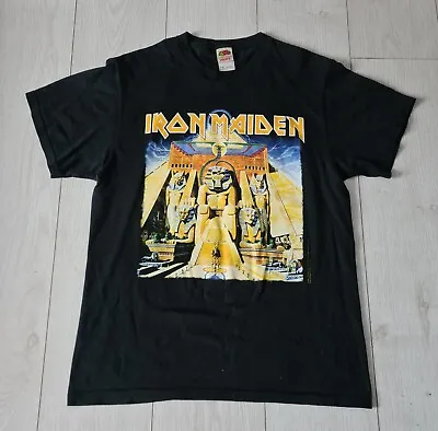 Buy Iron Maiden Powerslave World Slavery 84-85 Reprint Band Tee T Shirt 2005 Vintage • 74.99£