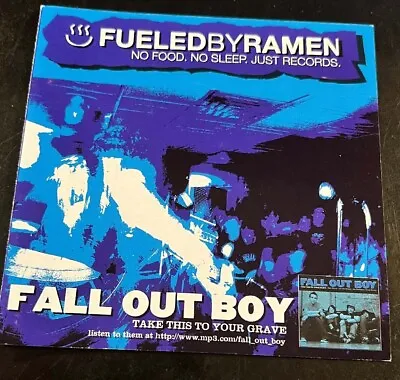 Buy 2003 Fueled By Ramen Merch Pamphlet Handbill Fall Out Boy A.K.A.s FOB Promo • 6.58£