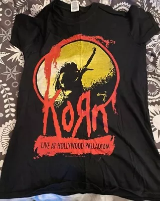 Buy Korn T Shirt Hollywood Palladium Rock Metal Band Merch Tee Size Small Black • 16.50£