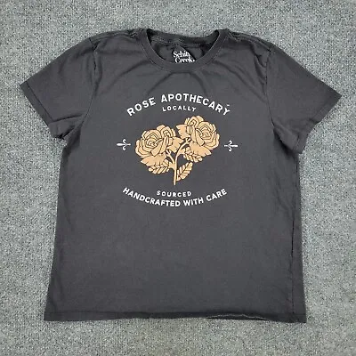 Buy Schitts Creek Shirt Women's Medium Gray Rose Apothecary Graphic Short Sleeve Top • 9.49£