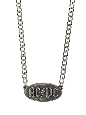 Buy AC/DC Oval Logo Pendant Metal Chain Necklace Official Alchemy Rock Jewellery • 20.45£