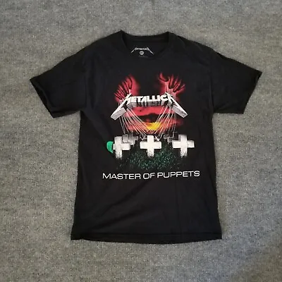 Buy Metallica Men T-Shirt M Black Album Shirt  Master Of Puppets  Graphic On Front • 16.96£