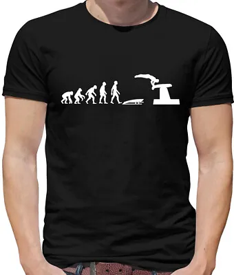 Buy Evolution Of Man Vault - Mens T-Shirt - Vaulting Vaulter Gymnast Gymnastics • 13.95£