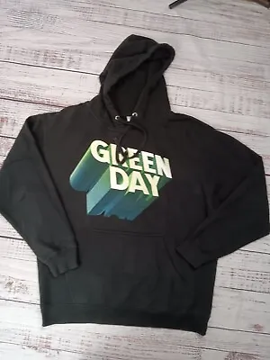Buy Green Day Hella Mega 2021 Tour Hoodie Sweater Large Black Drawstring Cotton  • 33.07£