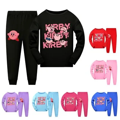 Buy Children's Kirby Pyjamas Nightwear Loungewear Tops Pants PJs Set Christmas Gifts • 16.99£