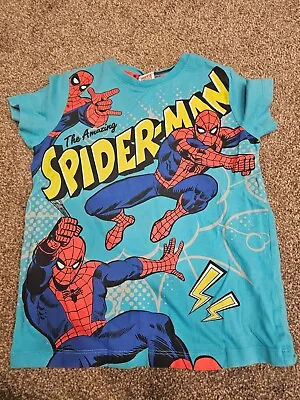 Buy Boys Spiderman T-shirt 7-8 Years • 3£