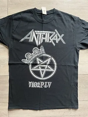 Buy Anthrax 2017 VIP Tour T Shirt Thrash Metal Super Rare Size Medium • 20£