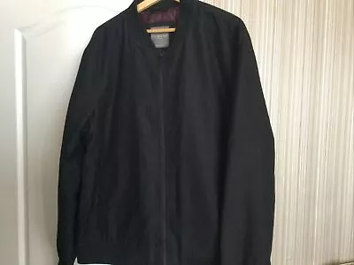 Buy Primark Mens  Black Bomber Style Jacket - Black - Size XL Only Worn A Few Times • 4.99£