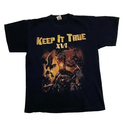 Buy KEEP IT TRUE XVI Festival Death Heavy Metal Music Band Lineup T-Shirt Medium • 16£
