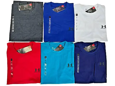 Buy Under Armour Men's T-shirt Short Sleeve Crew Neck  Multi Sports ,Running ,gym • 11.99£