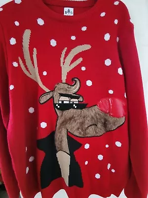 Buy New Unisex Men Women Reindeer Xmas Christmas Novelty Jumper Sweater • 20£