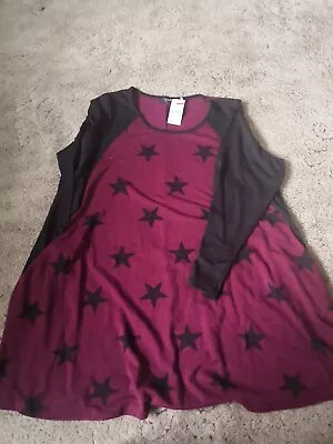 Buy Yours Clothing Tunic Red&black Stars. Brand New With Tags. Size 20.  • 15£