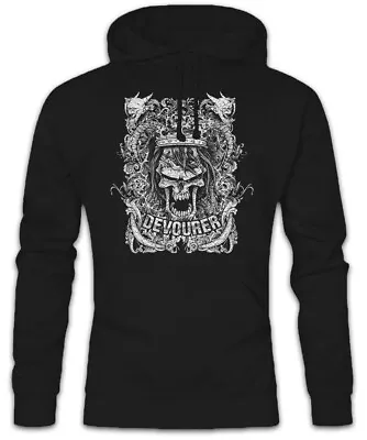 Buy Devourer Hoodie Sweatshirt Zombie Cemetery City Dead Graveyard Reaper Skeleton • 40.79£