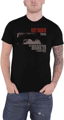 Buy Officially Licensed U2 War Red Rocks Mens Black T Shirt U2 Classic Tee • 16.95£