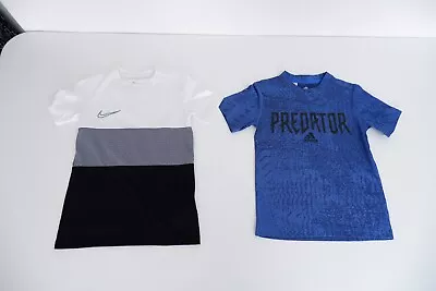 Buy Adidas Predator  & Nike Dri Fit  2x Bundle T Shirts Short Sleeve Age 6-8 Years • 19.60£