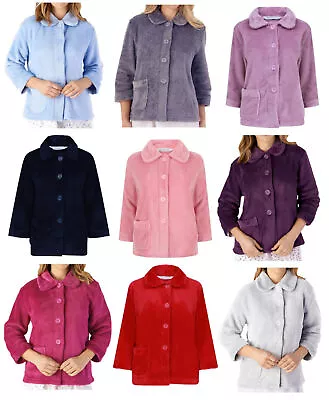 Buy Bed Jacket Ladies Button Up Soft Fleecy Waffle Detail House Coat Small - XXXL • 26.45£