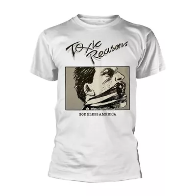 Buy TOXIC REASONS - GOD BLESS AMERICA (WHITE) WHITE T-Shirt, Front & Back Print Smal • 20.09£