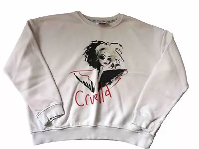 Buy Ladies Disney Cruella De Vil Sweatshirt - Size 'S' 10-12 - Primark - Excell.used • 0.99£