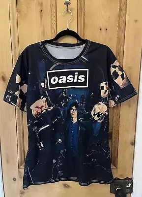 Buy Oasis Band T-shirt Top Size XL Noel Liam Gallagher Blue • 5.50£