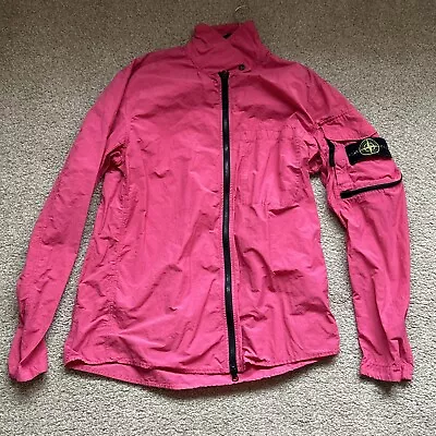 Buy Stone Island Lightweight Overshirt Jacket Men’s Pink Size UK Medium (RefR2) • 174.99£