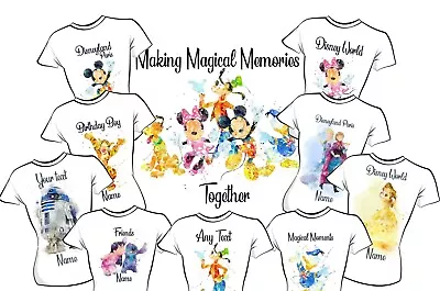 Buy Personalised Disney Watercolour T-shirt Transfer Holiday Transfers Up To 15% Off • 3.49£