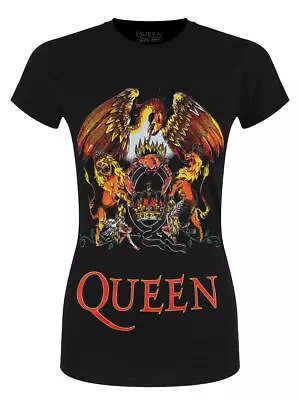 Buy Queen T-shirt Classic Crest Women's Black • 16.99£