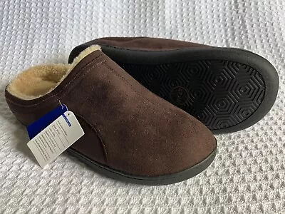 Buy Mens Memory Foam Comfy Lined Slippers - Coffee Size 13.5-14.5 UK • 15.50£
