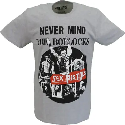 Buy Mens Grey Official Sex Pistols NMTB T Shirt • 16.99£