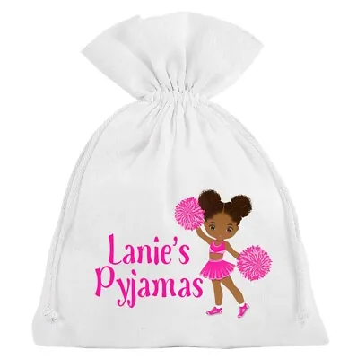 Buy Personalised Pyjama Bag For Girls Cheerleader PJ's Cheer Team Squad Sleepover • 8.99£