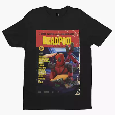 Buy Deadpool Pulp Fiction T-Shirt - Retro - Film -Movie  -80s - Cool - Gift - Action • 9.59£