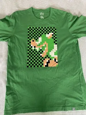 Buy Uniqlo X  Super Mario Bowser T-Shirt Green Size Medium  • 18.61£