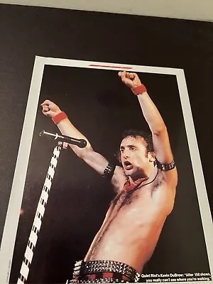 Buy 1984 Magazine Print Photo Clipping Of Quiet Riot Kevin Dubrow No Shirt Arms Up • 9.60£