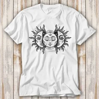 Buy Vintage Solar Eclipse Sun & Moon Kisses Zen OM Yoga T Shirt Top Tee Unisex 4207 • 6.70£