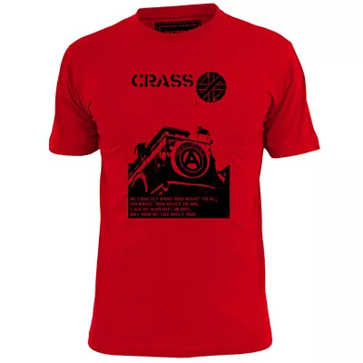 Buy Mens Crass Big A Little A Inspired Poster T Shirt Punk Pistols Ruts Clash • 11.99£