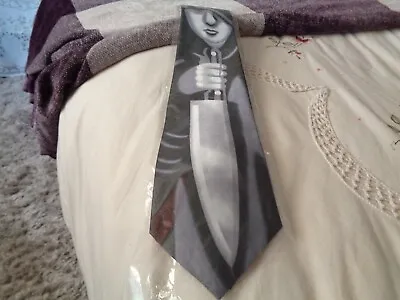 Buy Mens Tie Knife Theme Tie Hoody Theme Tie No Idea About It Chefs Tie Looks Unused • 1.99£