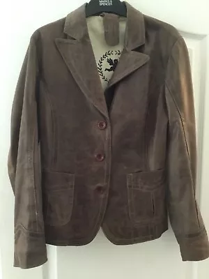 Buy Gipsy Brown Leather Jacket Size Medium • 19.50£
