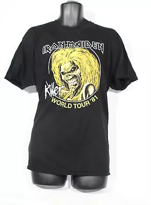 Buy 2015 Iron Maiden Killer T-Shirt 2XL World Tour '81 Black Festival Concert Mens • 14.99£
