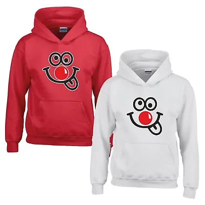 Buy Red Nose Day Hoodie Comic Relief 2024 Charity Funny Face Boy Girl Kids Hoody • 18.99£