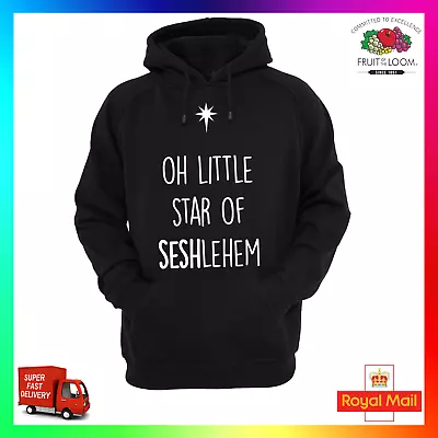 Buy Oh Little Star Of Seshlehem Hoody Hoodie Drinking Sesh Party Christmas Xmas  • 24.99£