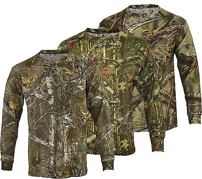 Buy Mens Jungle Print Camouflage Army Combat  Long Sleeve T Shirt Fishing Hunt S-5XL • 7.99£
